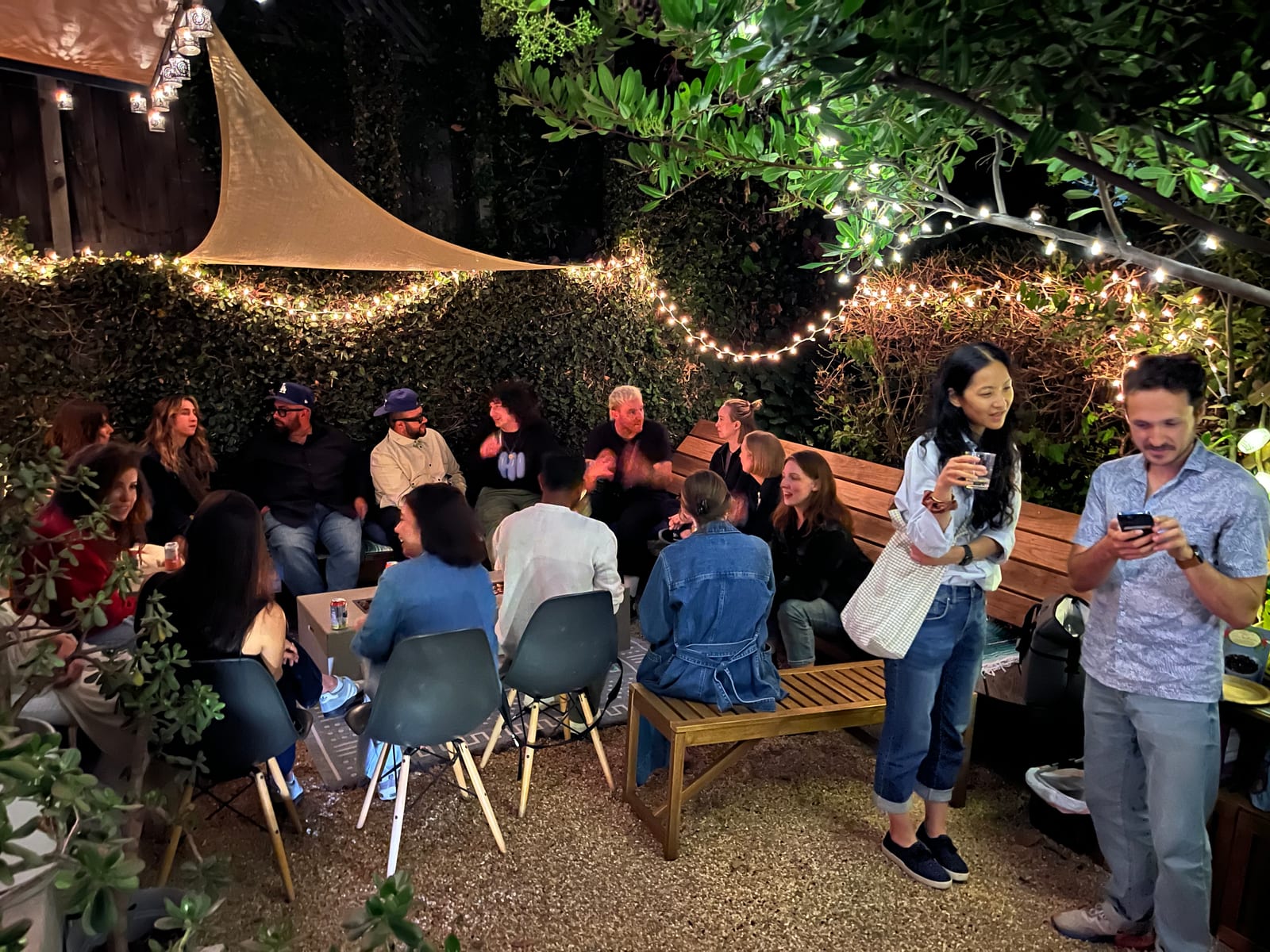 An evening gathering of creative professionals in Los Angeles.