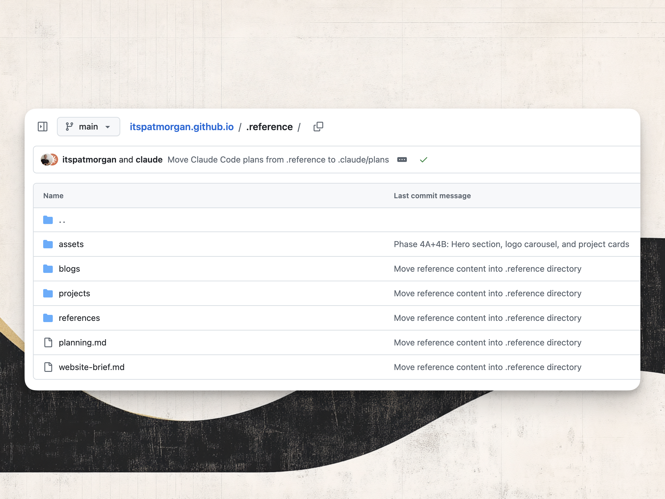 The bundle of reference assets I curated to kick start the project